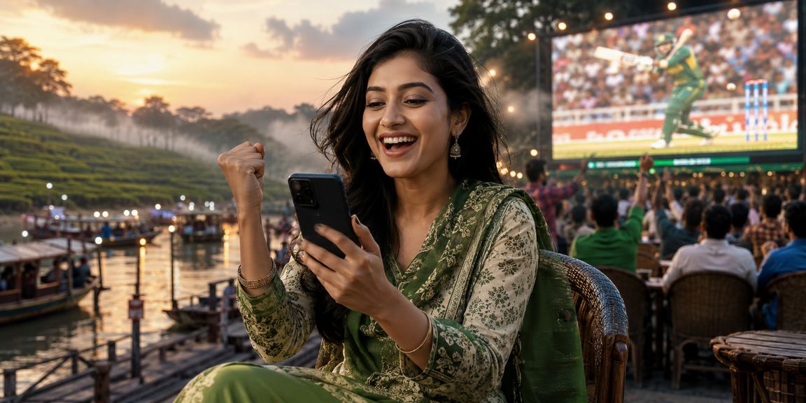 বরিশালে ক্রিকেট বেটিং চা বাগানের পটভূমির ছবি